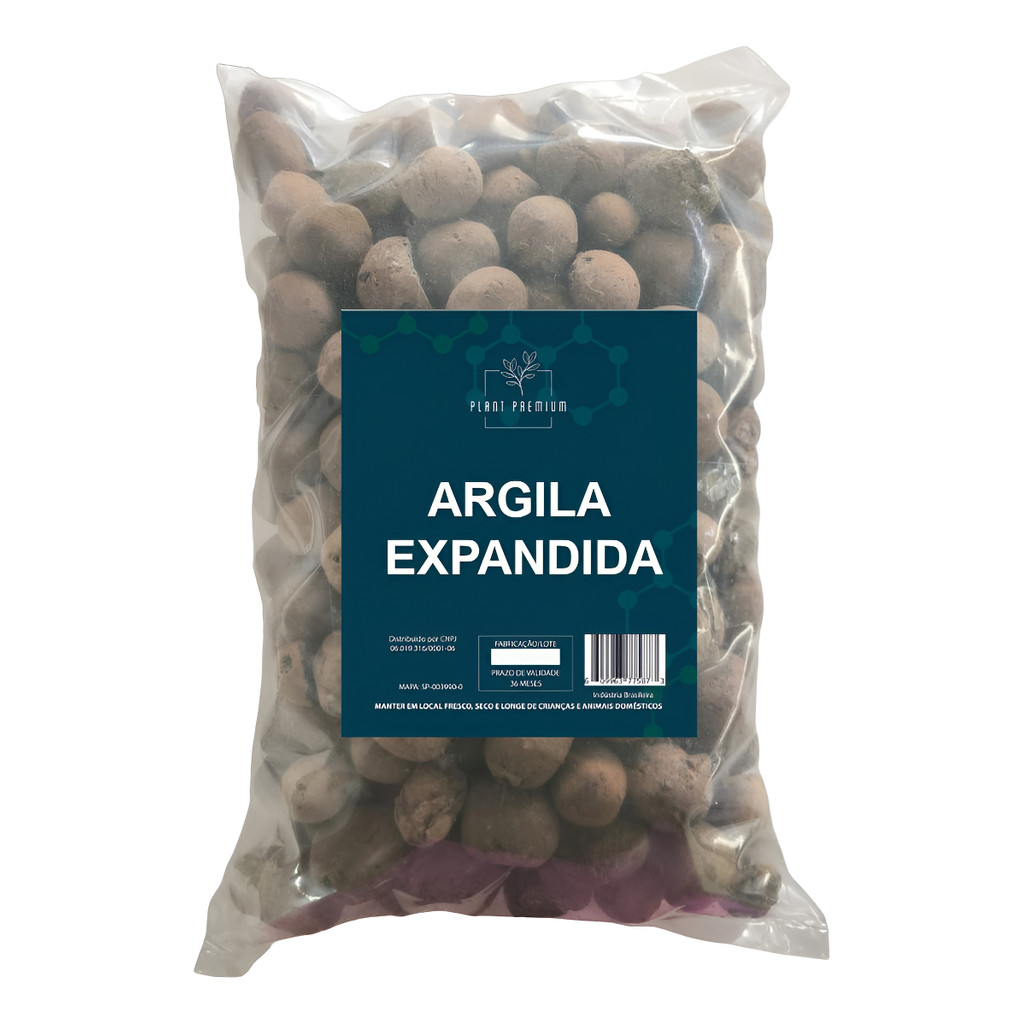 Argila Expandida 1l Substrato Drenagem Para Vasos