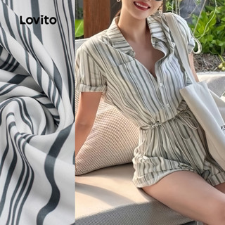 (New) Lovito Macacão Elegante com Lacinho para Primavera/verão para Mulheres L149ED498 em Oferta na Shopee