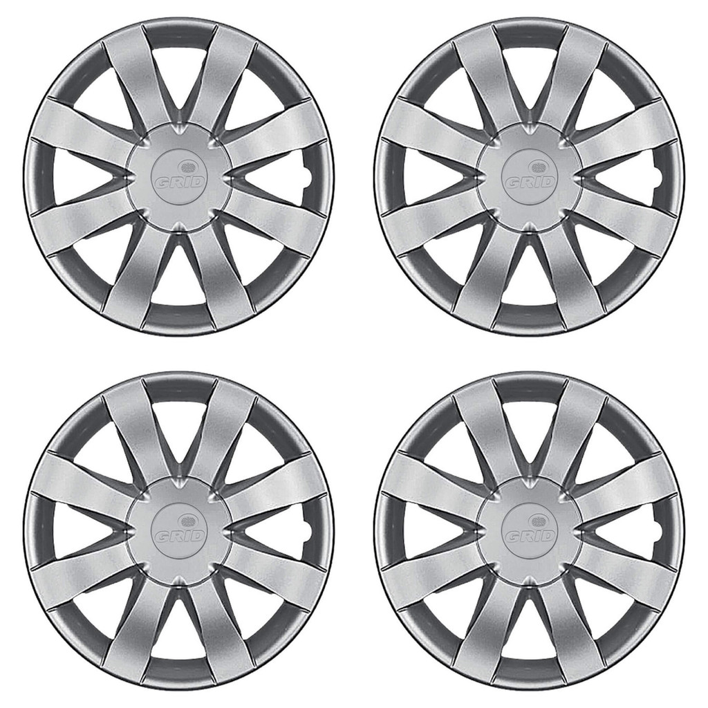 Calota Aro 15" na cor Prata modelo Sandero/Logan 15/16 Jogo c/ 4 Calotas Grid - 875AR-PTA-E