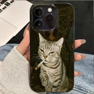 Gatinho Fumar Padrão Impresso Caso De Telefone Para iPhone 16 15 14 13 12 11 Pro Max XS X XR 7 8 Plus SE 2022 Capa em Oferta na Shopee