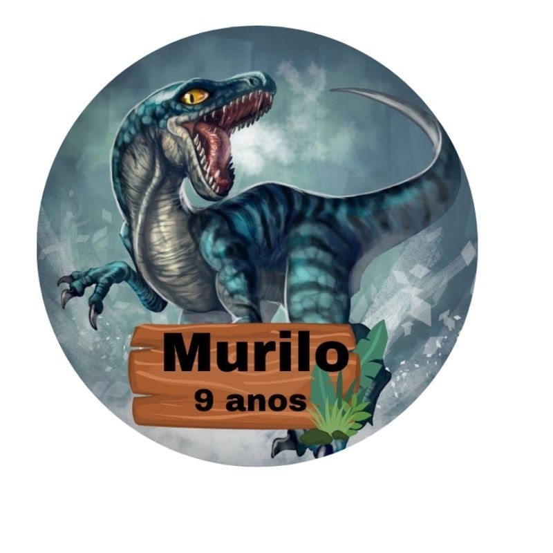 Chaveiro Dinossauro Rex Personalizado 24 unidades MDF já vão montados, para festa, aniversário, lembrancinhas