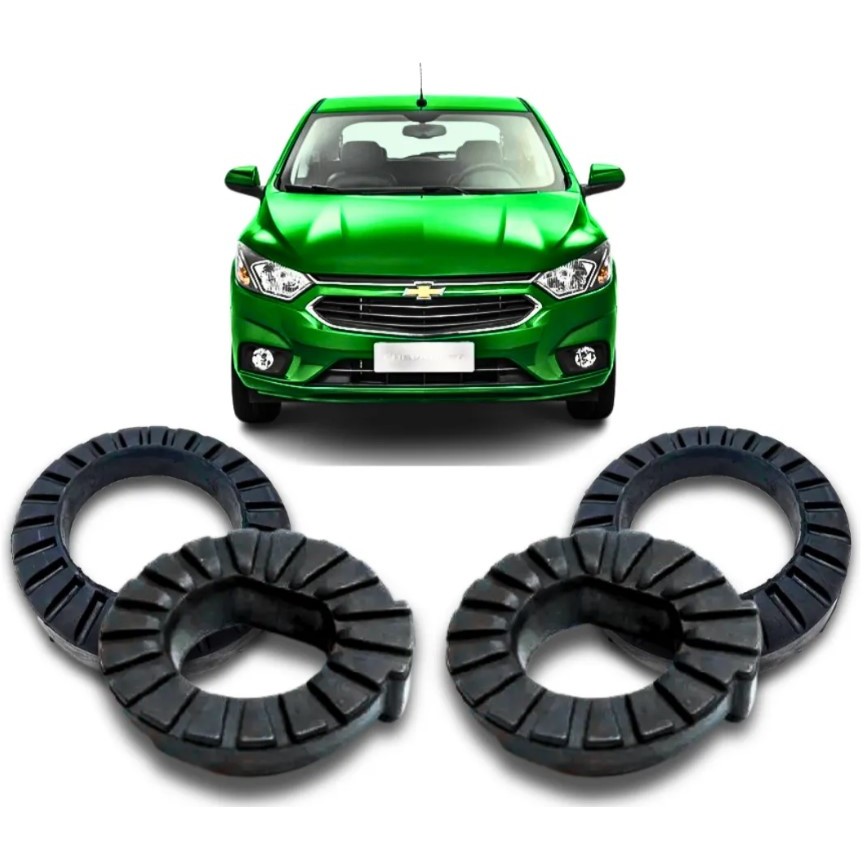 Kit 4 Calços Da Mola Traseira Onix Cobalt Prisma Spin Sonic
