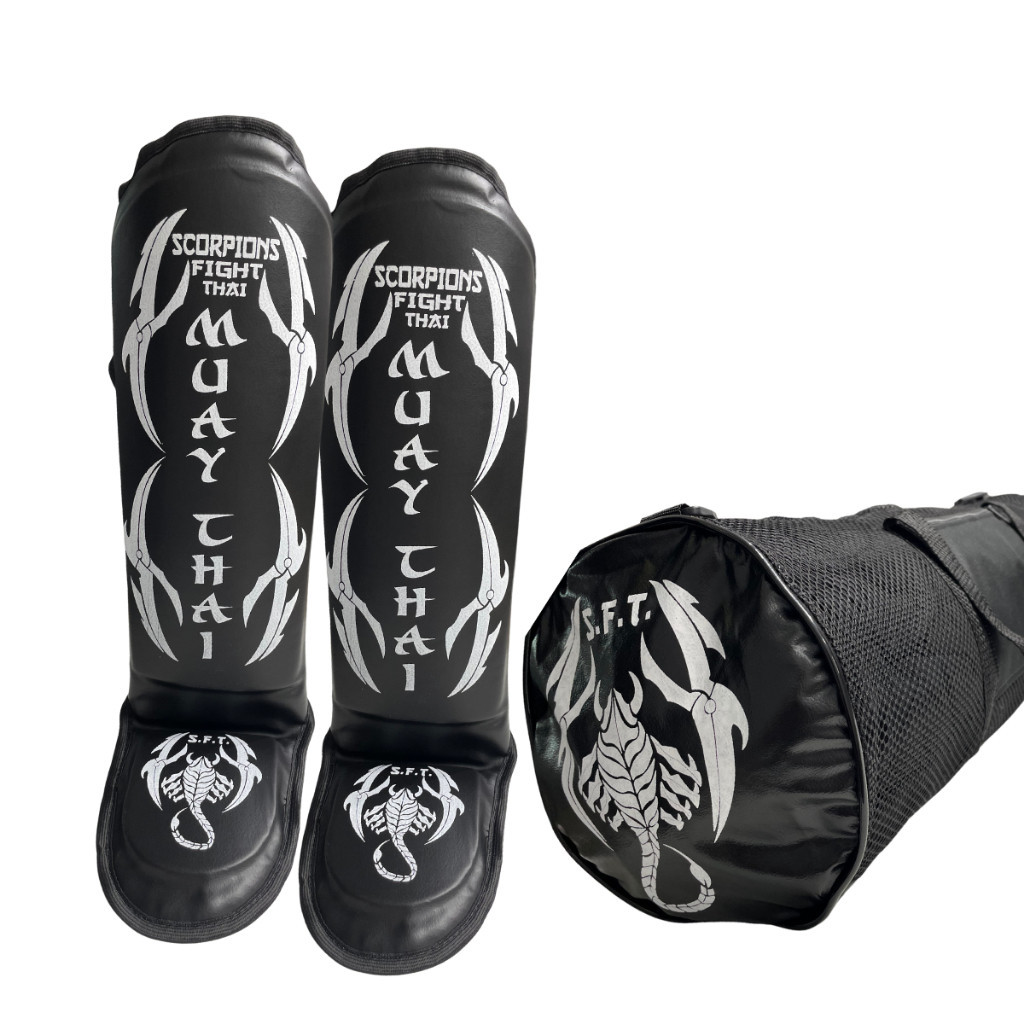 Kit Muay Thai Boxe Kickboxing Caneleira e Bolsa Transversal