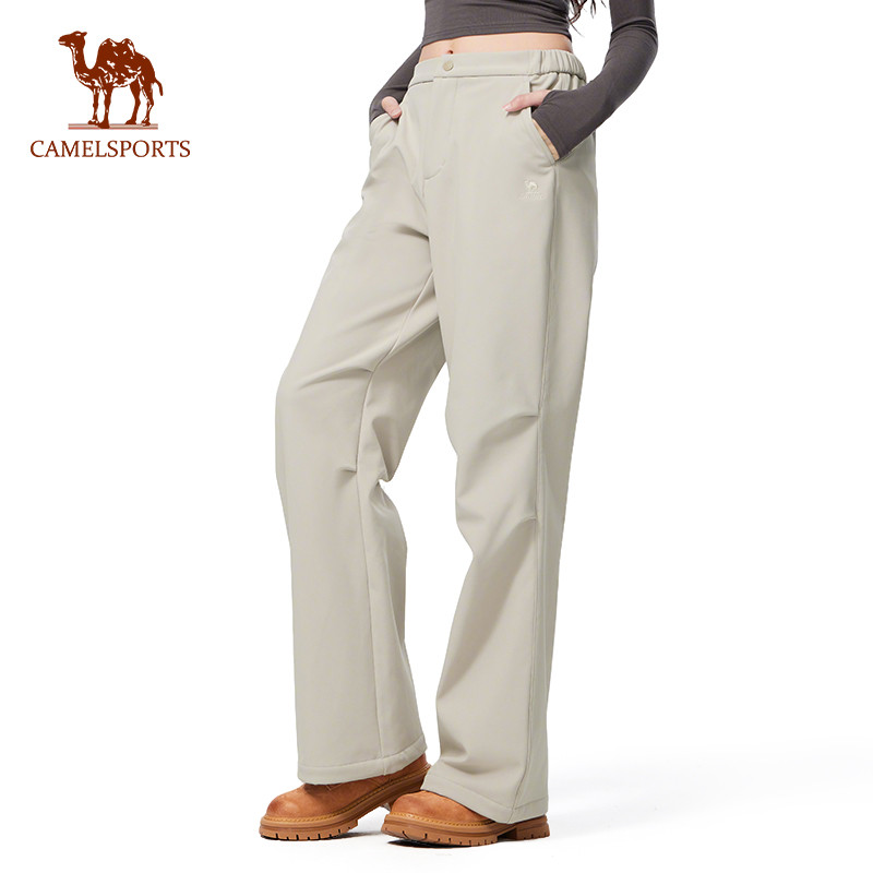 CAMEL Sports Mulheres Esportes Calças De Veludo Workwear Paraquedista Reto Solto Casual Ao Ar Livre À Prova De Vento D'á em Oferta na Shopee