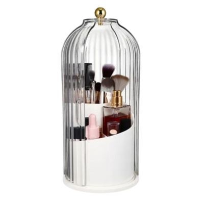 Organizador Giratório com Tampa Transparente 25cm