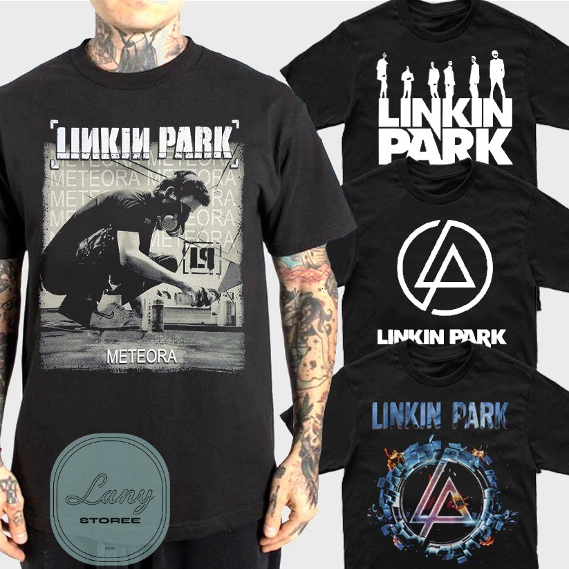 Camiseta Básica Rock Banda Linkin Park Camisa 100% Algodão Streetwear Temos Plus Size