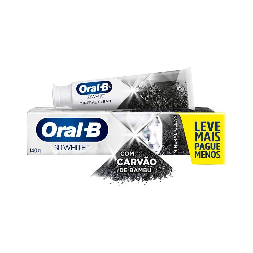 CREME DENTAL ORAL B 3D 140GR LEVE+PAGUE- MINERAL CLEAN ESPECIAL
