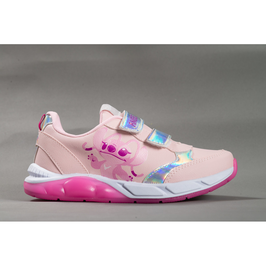 Tenis Infantil Meninas Stitch Angel Led Casual Disney Original