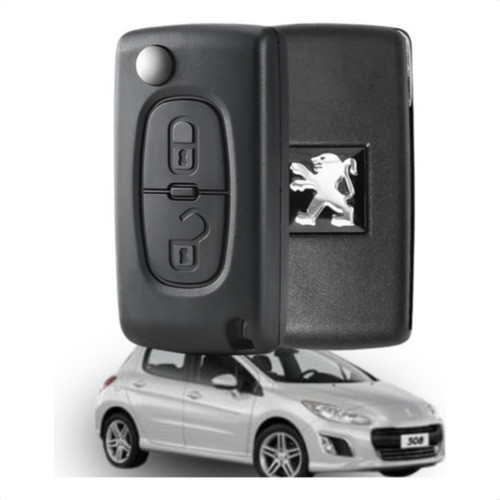 Chave Canivete Peugeot 308 Allure Feline Griffe Active 2012-2019 completa placa e chip