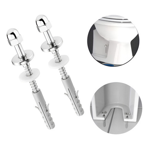 Parafuso Inox Vaso Sanitário Tanque Bidê Bucha 10mm Kit 2pçs