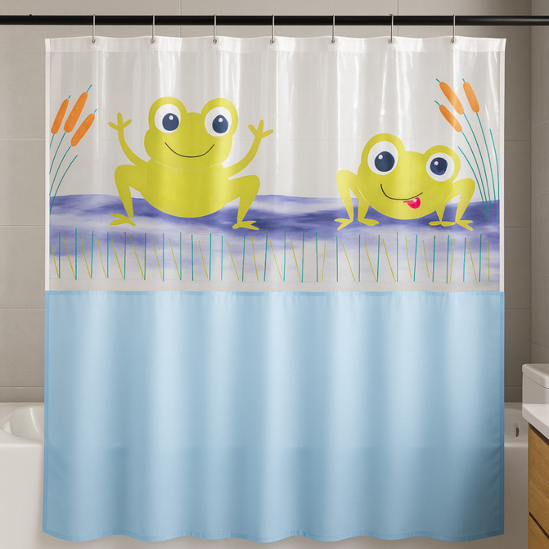 Cortina Para Box Banheiro Antimofo Impermeável Transparente Com Visor - Envio Imediato em Oferta na Shopee