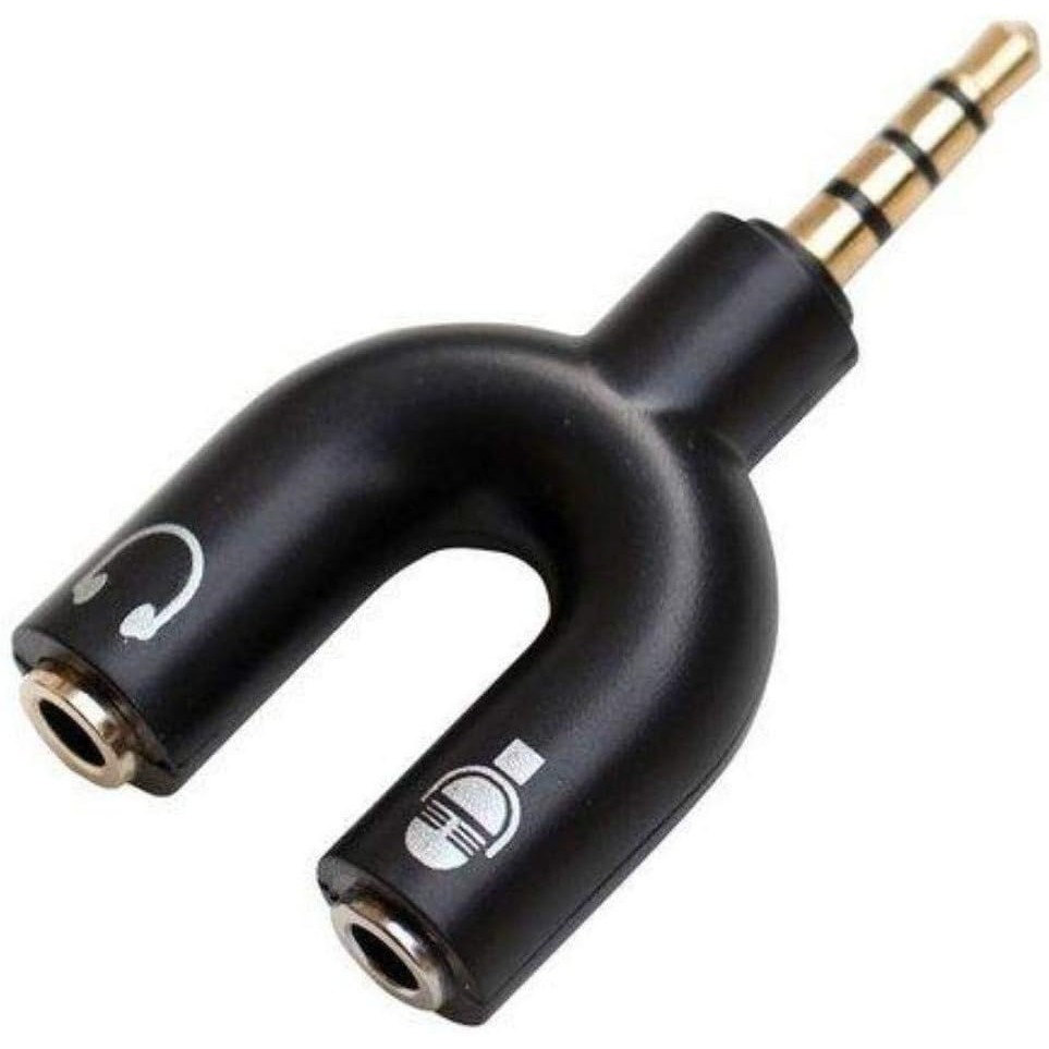 Adaptador Para Fone Headset Microfone Lapela P2 X P3 Áudio