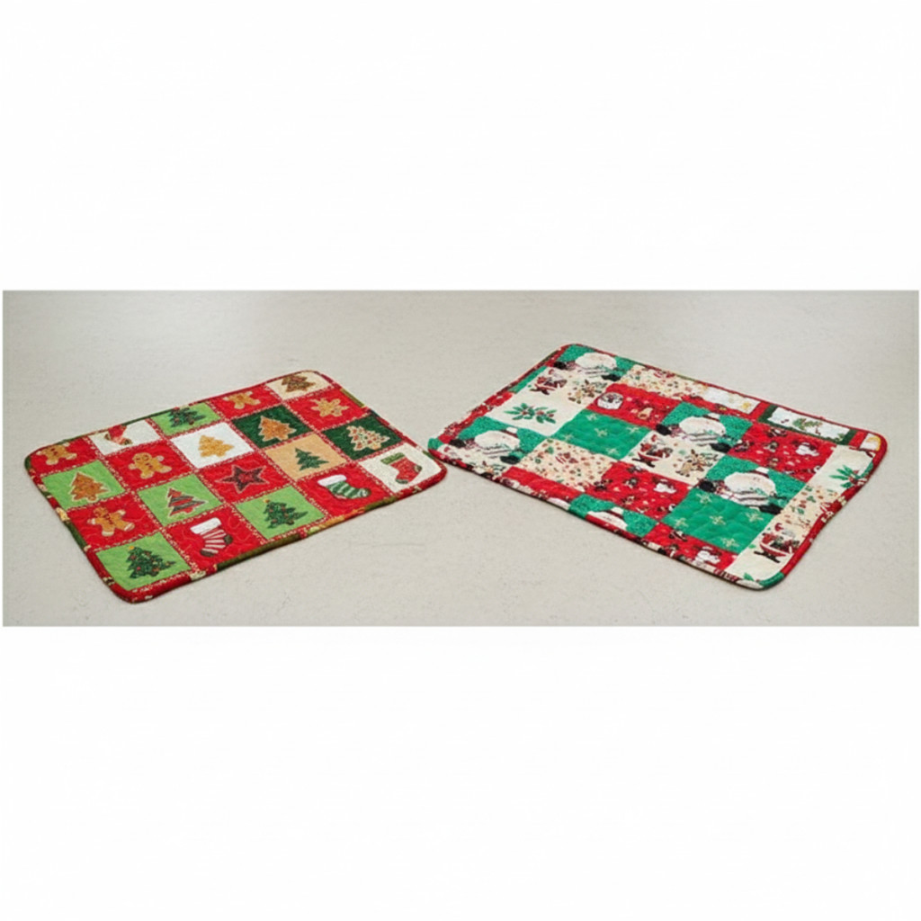 Tapete Patchwork Natalino 40x60cm  Tecido Multiart