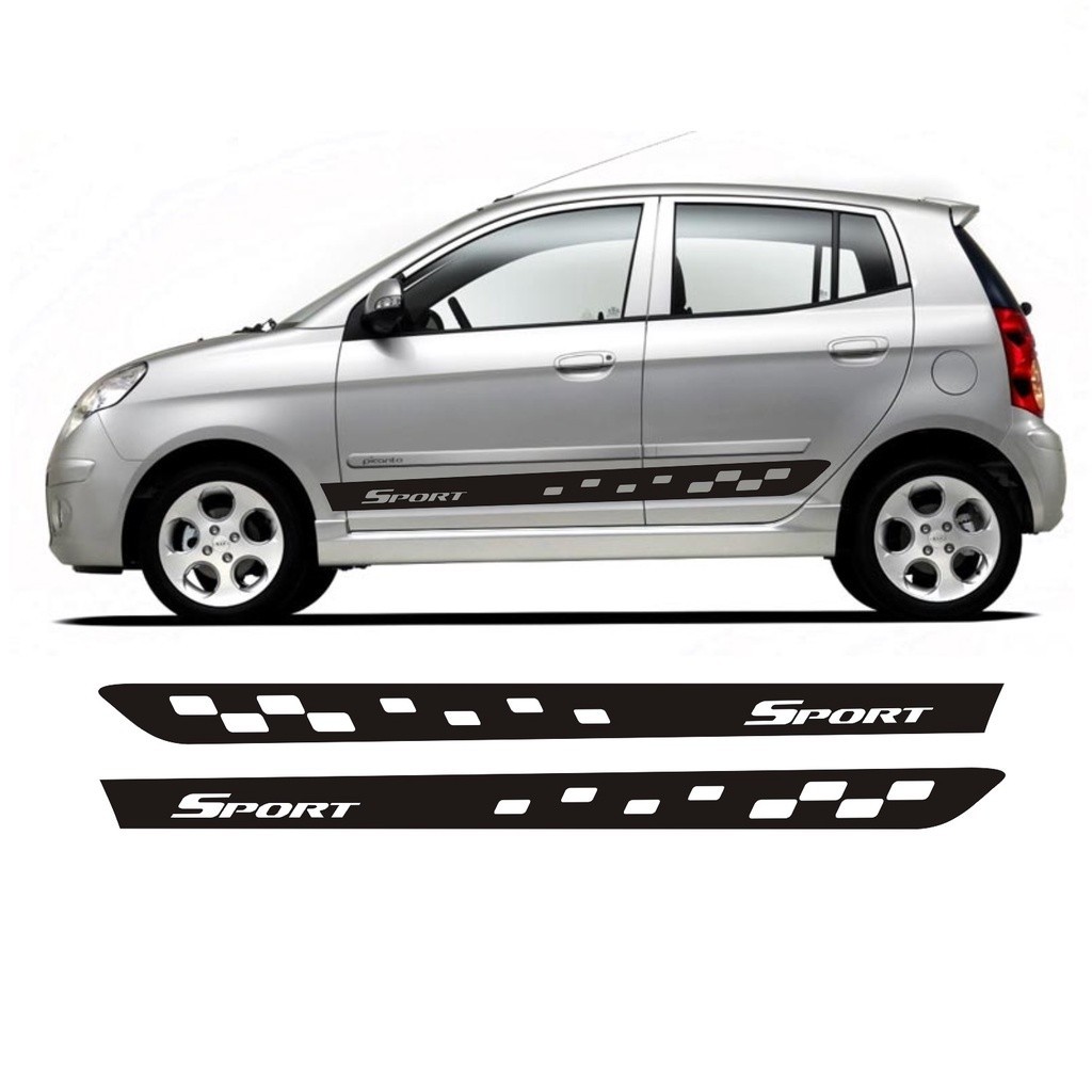 Adesivo Para Kia Picanto P1 Sport Faixa Lateral Fita Colante Tuning Acessórios Automotivo