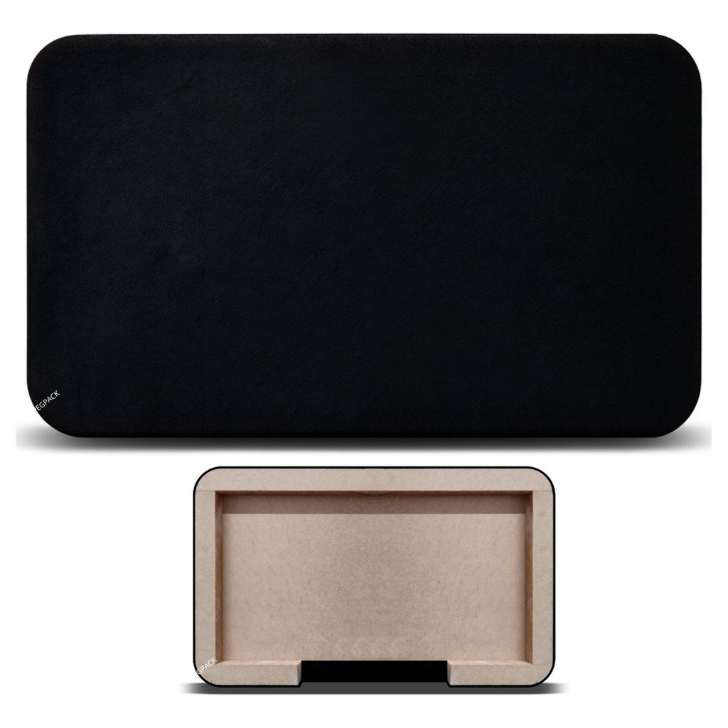 Painel De Modulo Som Automotivo 60x40 Cm  Carpete Preto