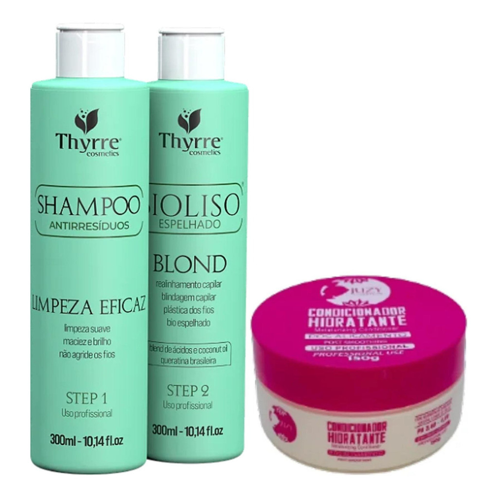 Kit Progressiva Bioliso 300ml E Creme Pós Química Queratina
