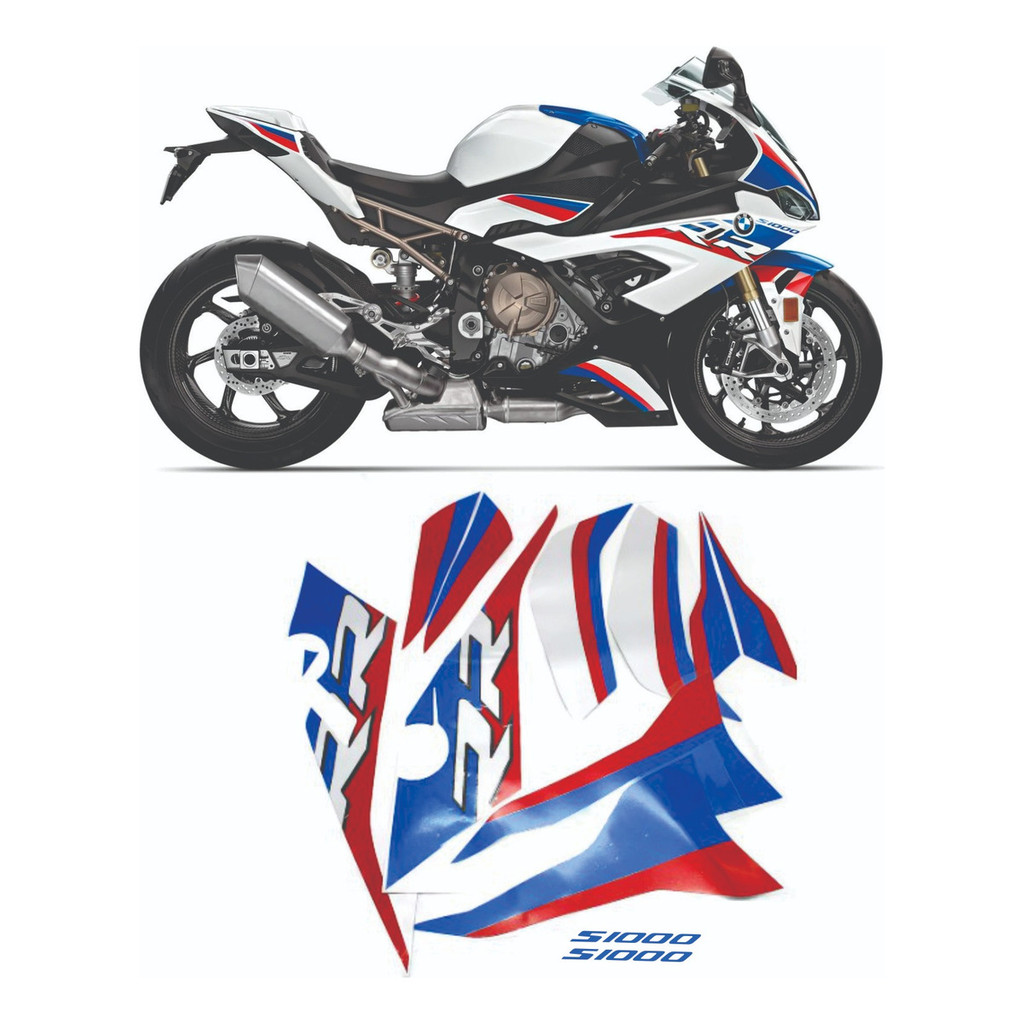 Adesivo Bmw S1000rr M1000rr Moto Branca 2020 2022 Genérico Personalizado