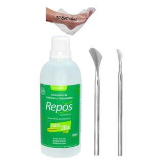 Spa dos Pés Repós - Amaciante  Calos 150ml + Espatula 222 +10 Botinhas + Bisturi  483 Tira Calosidade em Oferta na Shopee