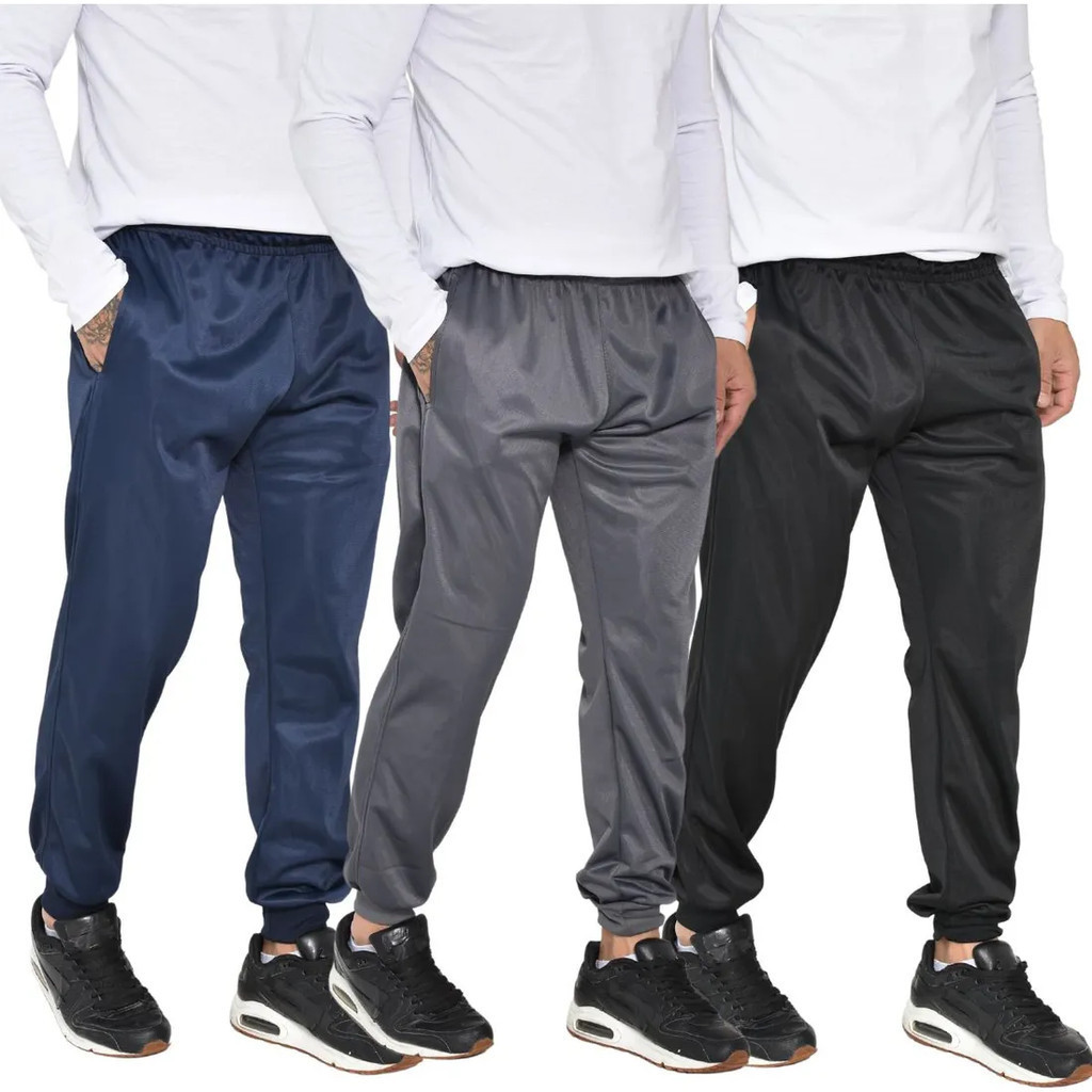 Kit 3 Calça Jogger Masculina Esportiva Para Academia e Corrida refletivo
