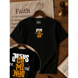 Camiseta 100% Algodão Gospel Juvenil e Infantil Menino Menina 2 ao 16 anos Jesus, a verdade e a vida cristã religiosa em Oferta na Shopee