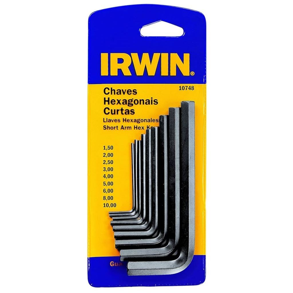 Jogo com 9 Peças de Chave Allen 1,0 a 10mm Irwin em Oferta na Shopee