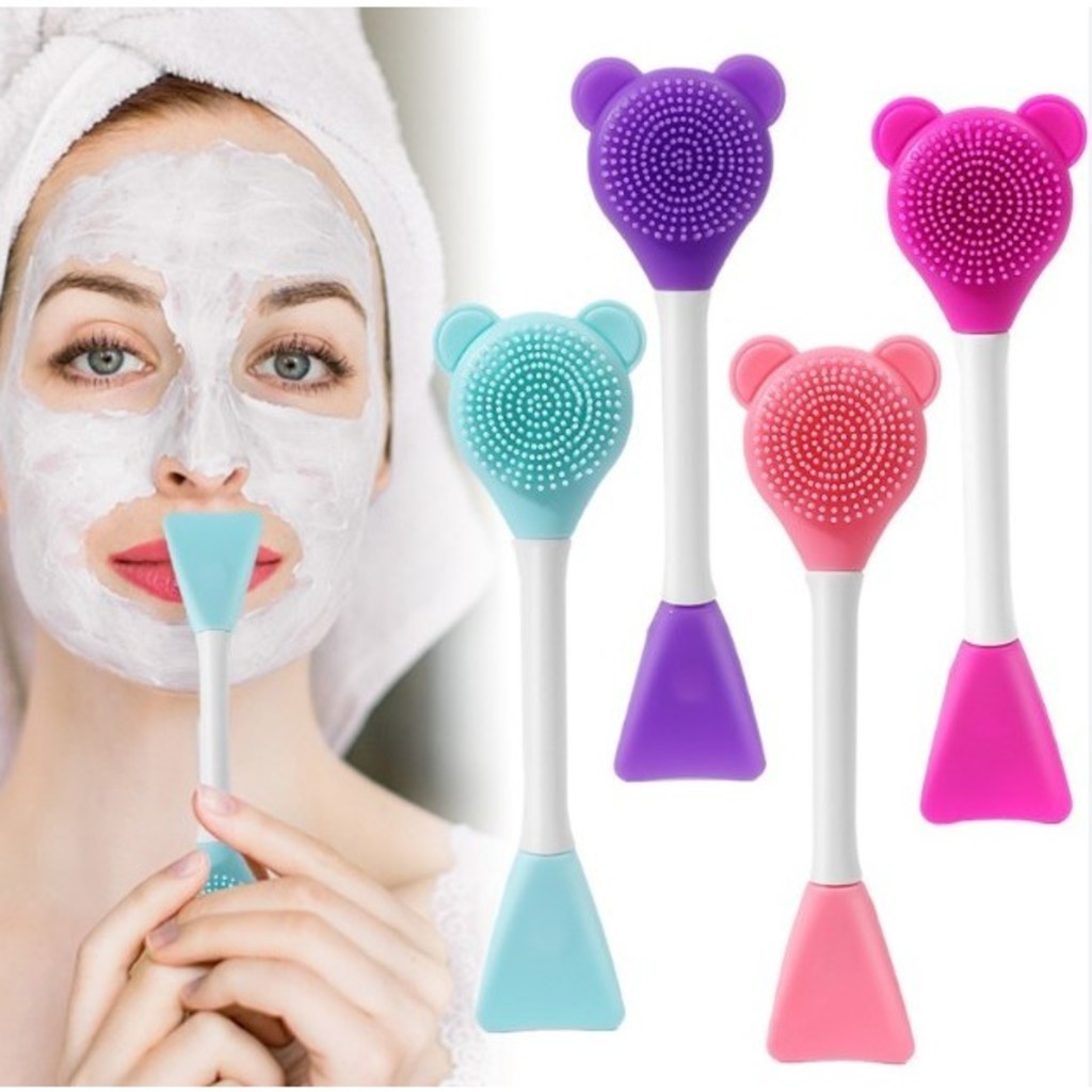 KIT 12 Pincel de silicone para aplicação de máscara e esfoliação facial- SKINCARE / pincel macio para cosméticos
