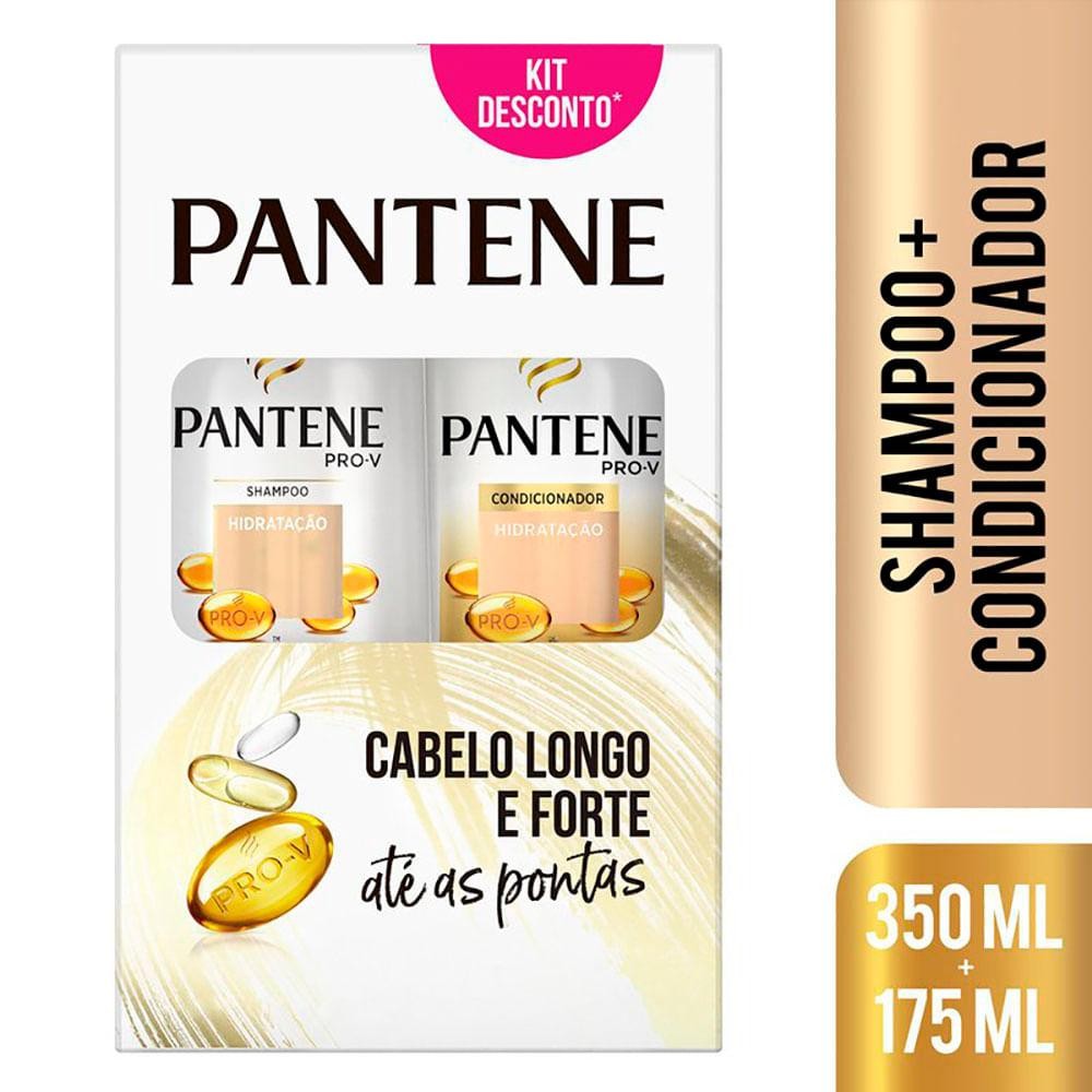 Shampoo + Condicionador Pantene 350+175ml Hidratação em Oferta na Shopee