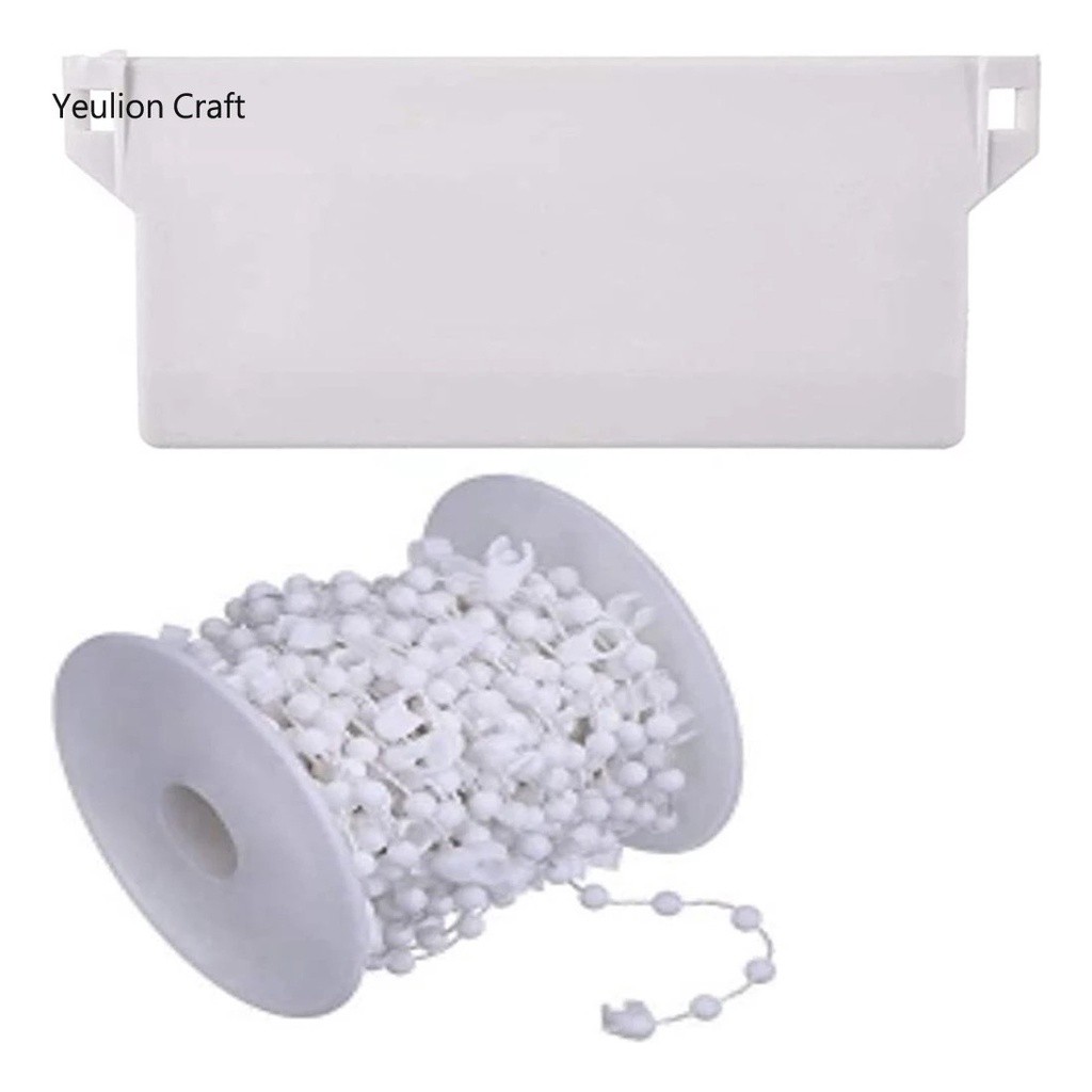 30 Pesos Persiana Vertical 9cm Acessório 6 Mts Corrente Clip Persiana vertical, peso Cortina - Acessórios  decoração