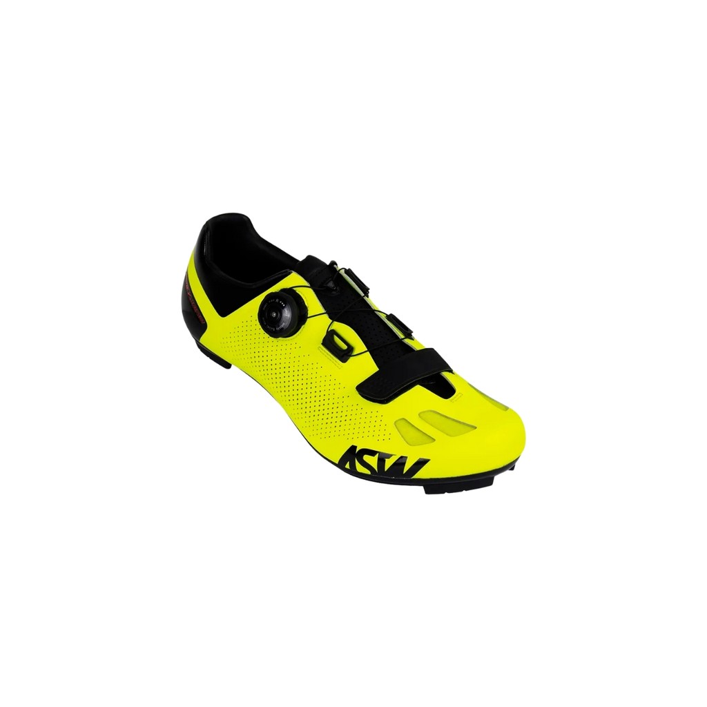 Sapatilha Ciclismo ASW Ruby Road Amarelo Fluo/Preto - Performance, Conforto e Alta Visibilidade
