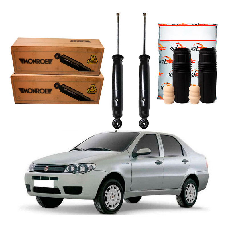 Kit Amortecedor Traseiro Siena 1.0 1.4 1.8 2005 A 2010 em Oferta na Shopee