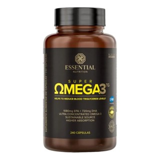 Super Ômega 3 TG 240 cápsulas Essential Nutrition em Oferta na Shopee