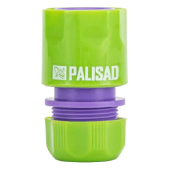 ENGATE RAPIDO PARA MANGUEIRA 1/2POL., COM PASSAGEM LIVRE, EM PLASTICO, 1PC // PALISAD
