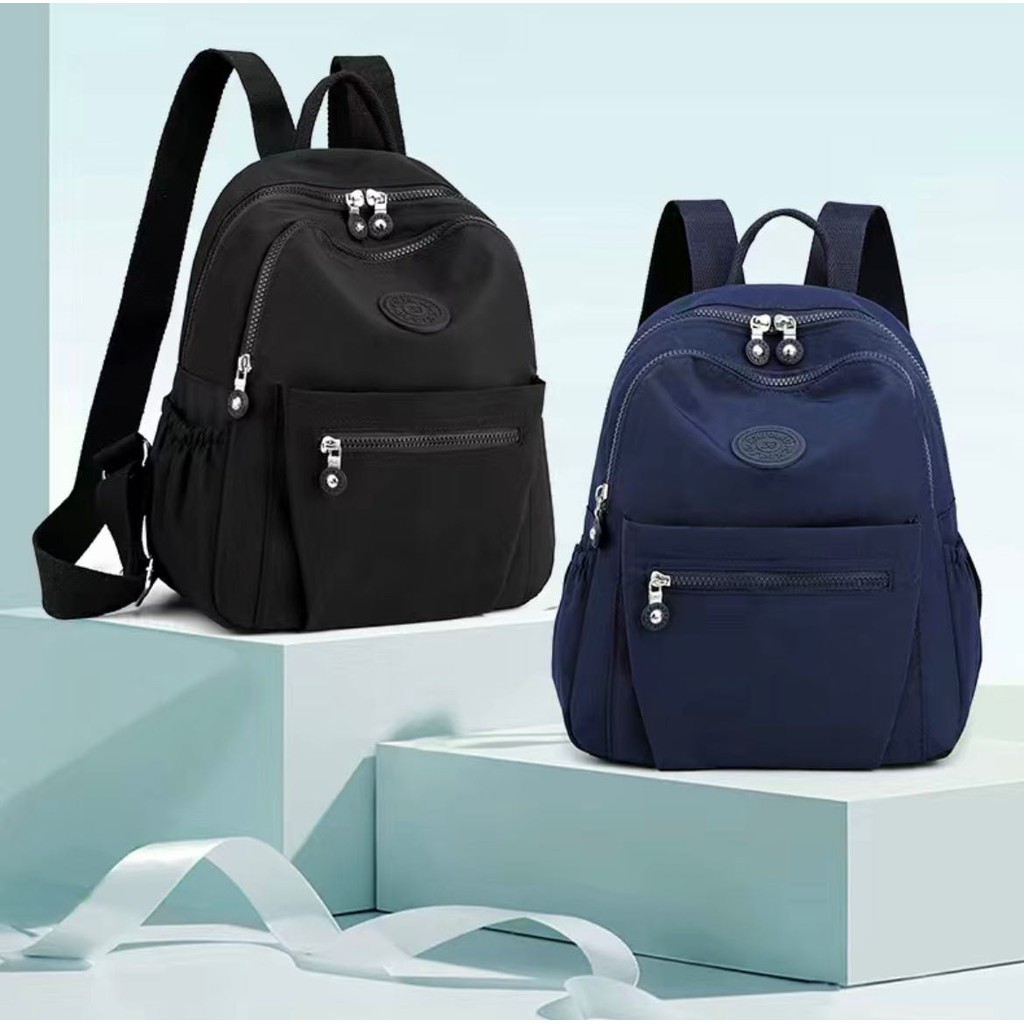 Mochila Feminina Pequena Nylon - Fashion Casual Impermeável para Dia a Dia, Trabalho e Faculdade em Oferta na Shopee