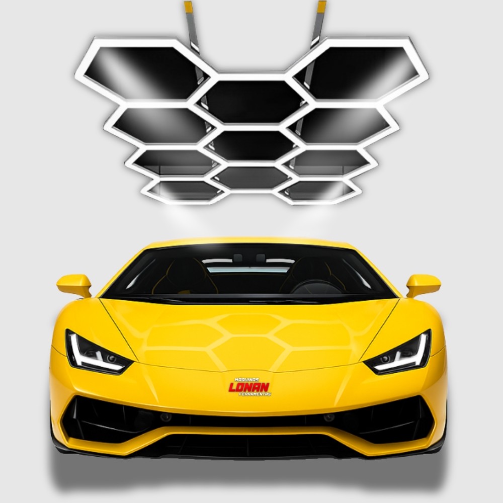 ILUMINAÇÃO LED COGUMELO 11 CÉLULAS P/ TETO HEXAGONAL DETAILER SIGMA