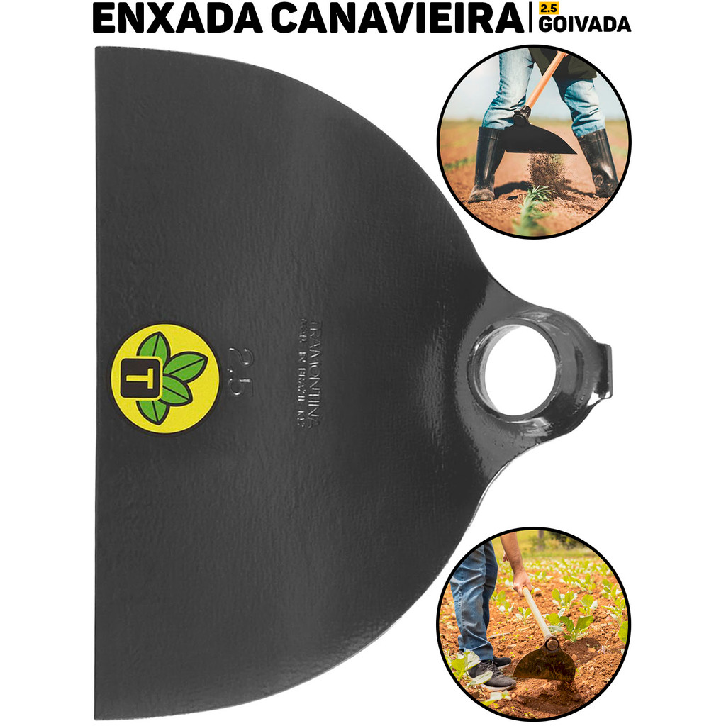 Enxada Goivada 2.5 Tramontina Canavieira Sem Cabo P/ Capinar Preparar O Solo Agrícolas E Jardinagem em Oferta na Shopee