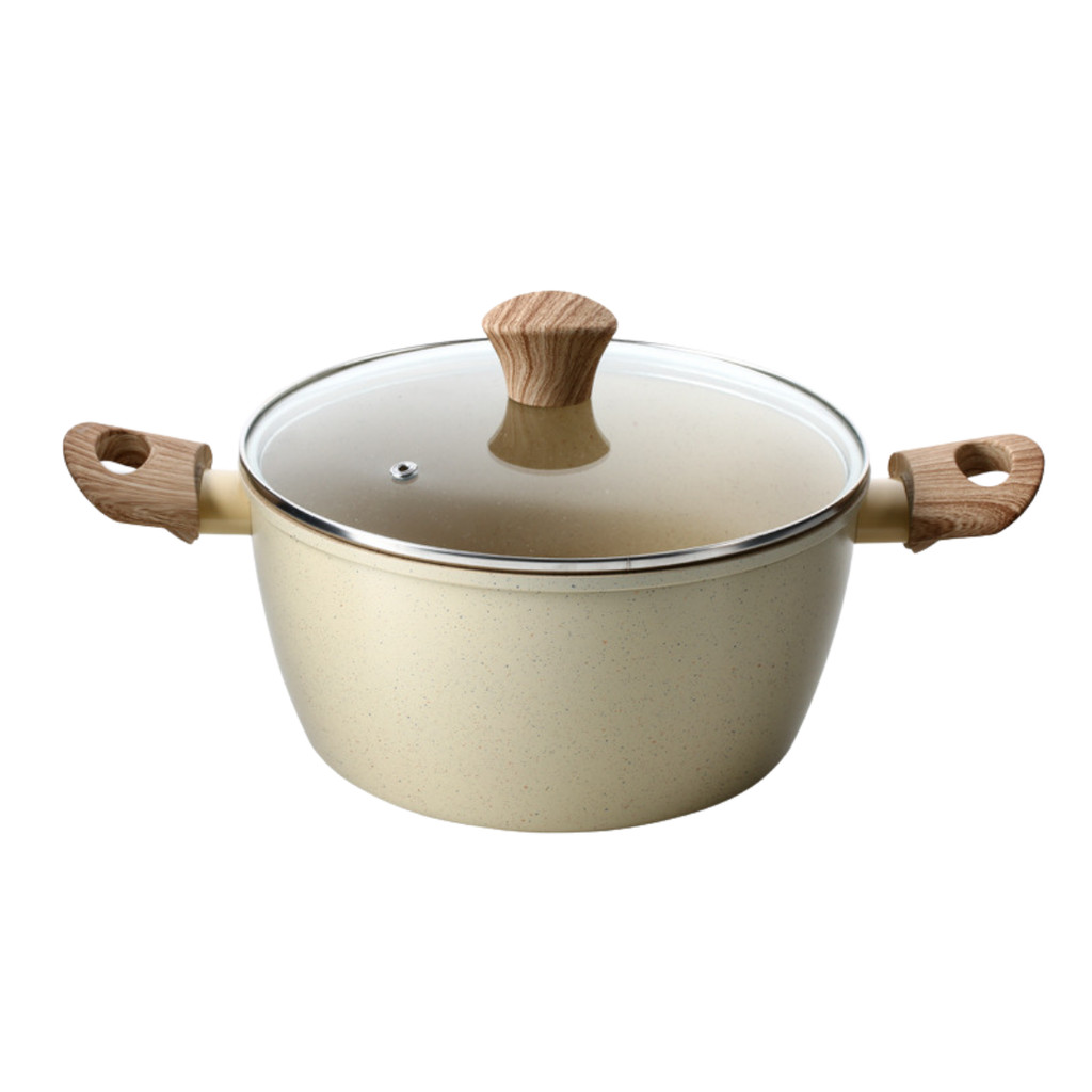 Imagem Panela Caçarola Com Tampa Revestimento Cerâmico Antiaderente Indução