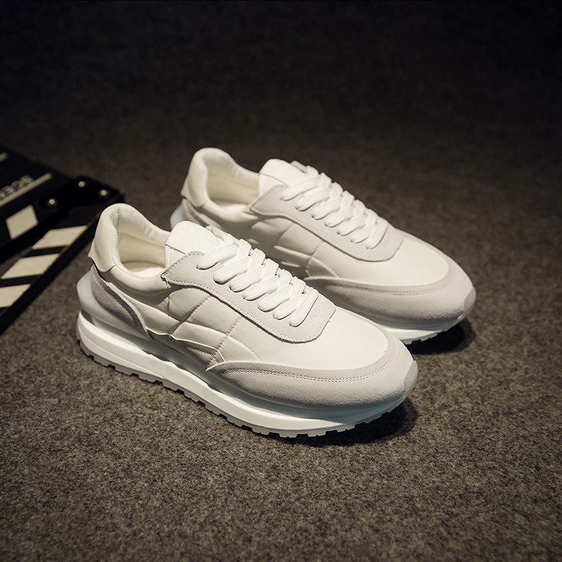 Sapatos masculinos finos sapatos casuais respirável Forrest Gump sapatos de lona de verão All-Match sapatos brancos espo