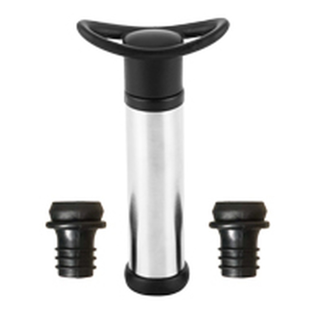 Conjunto de bomba a vácuo em aço inox e ABS Preto -Fracalanza