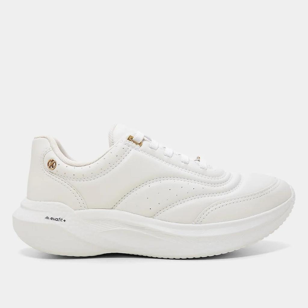 Tenis Almeria Kolosh Esportivo Feminino Casual Branco 35 BR