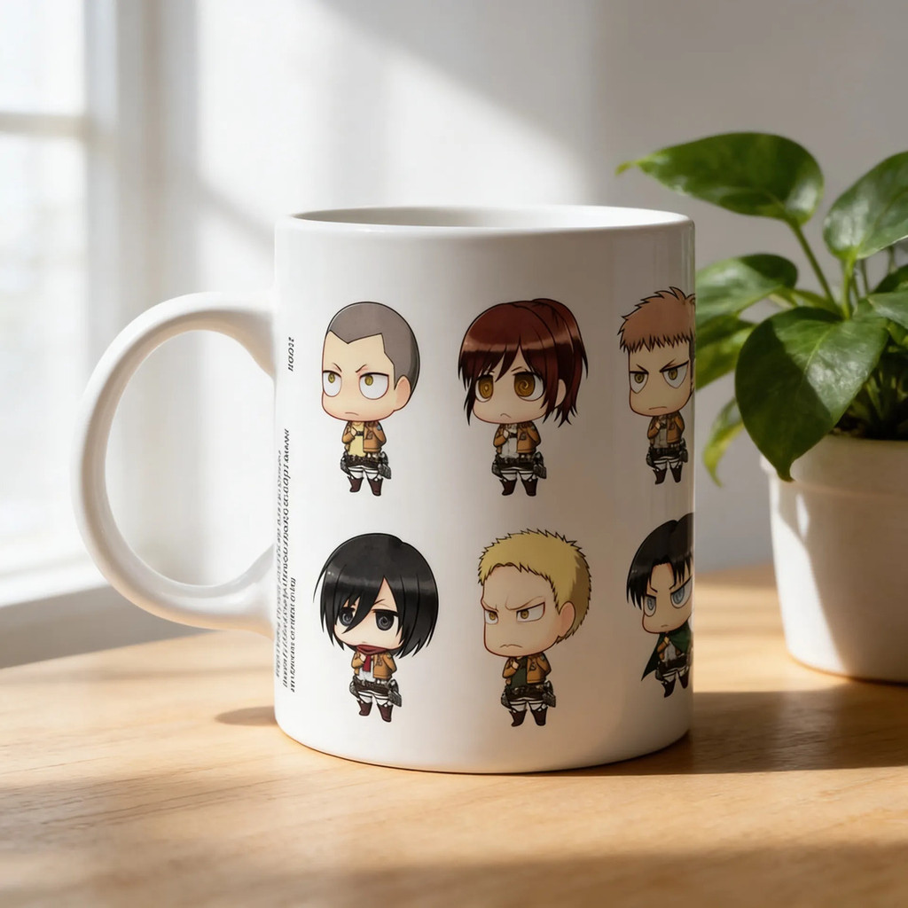 Caneca Shingeki No Kyojin Attack On Titan Branco Shingeki No Kyojin 3