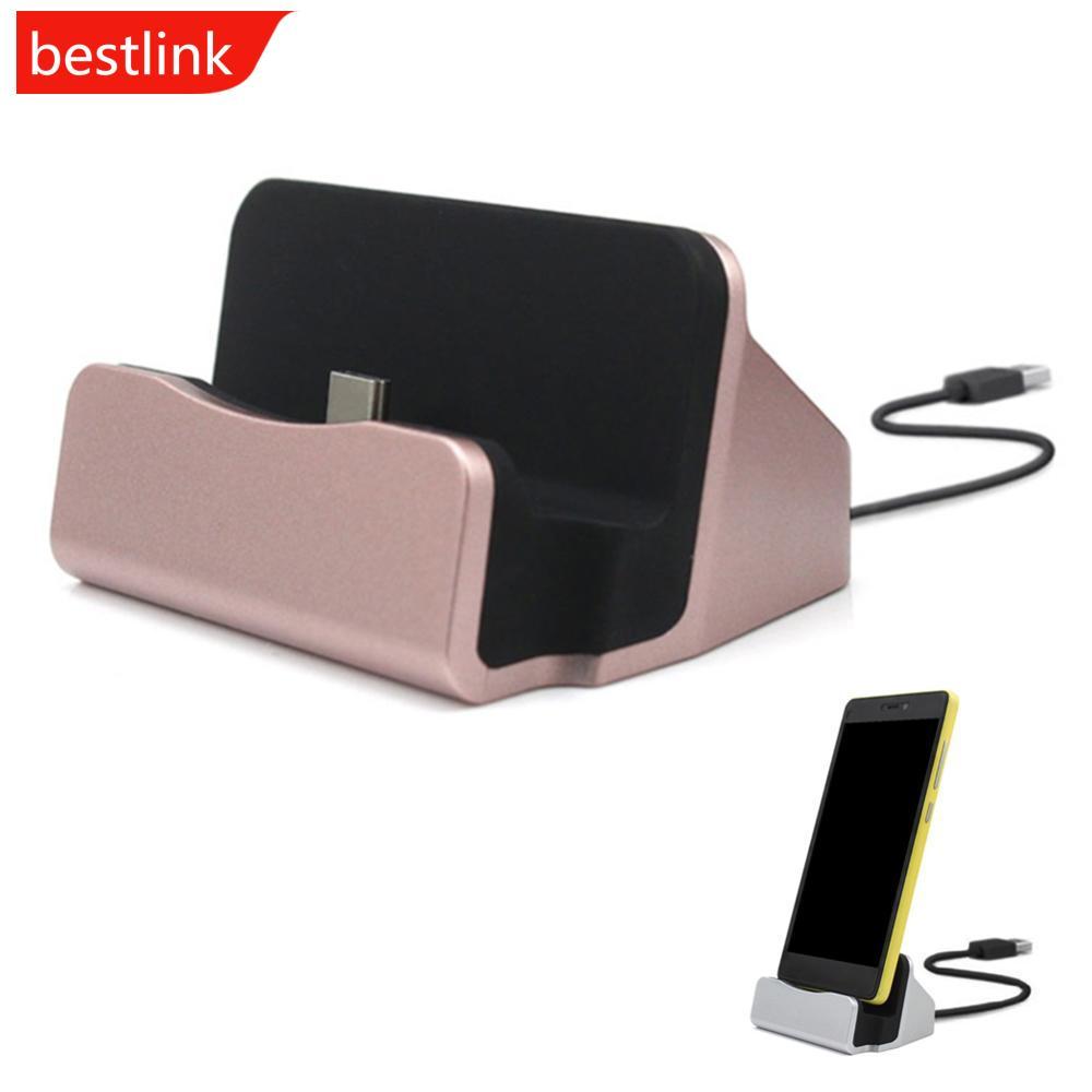 BESTLINK Base De Carregador De Sincronização De Cabo USB Para Android Type C Stand Holder Carregamento Dock Station S9Y7
