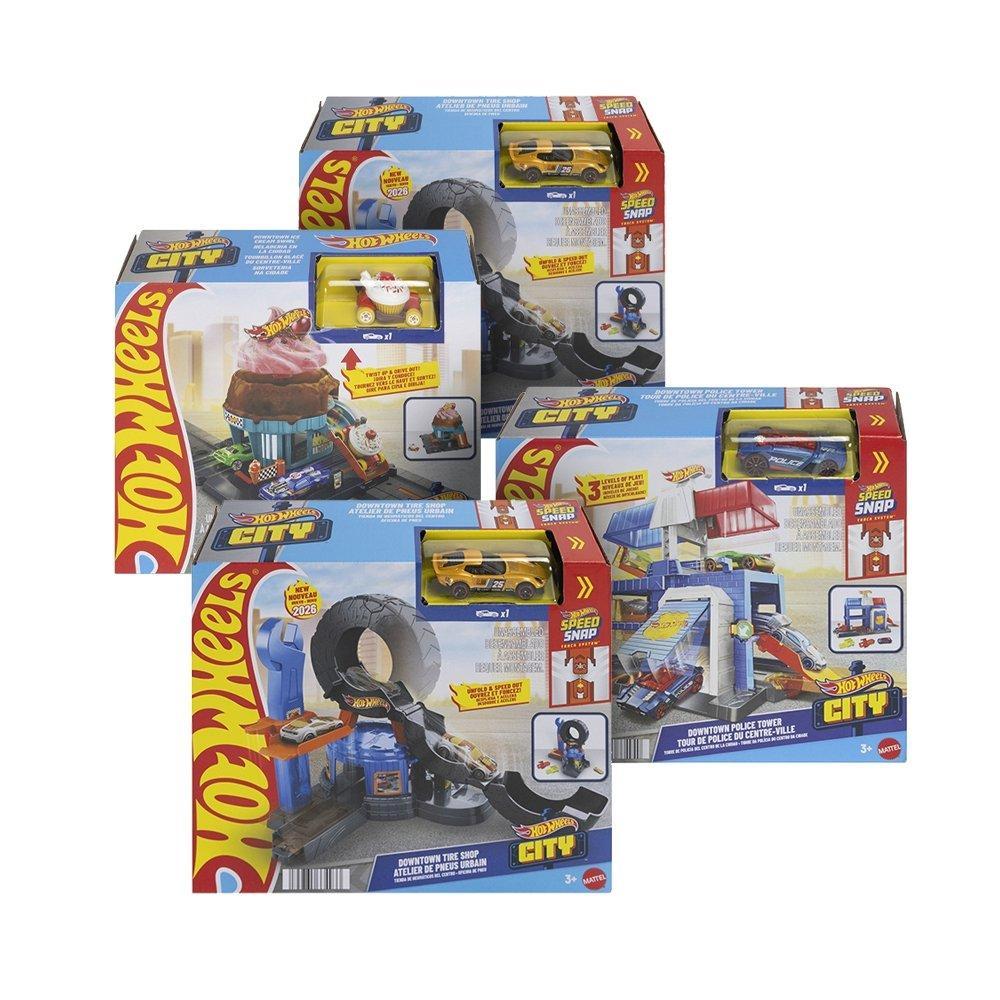 Pista Hot Wheels Mattel City Sortida Downtown HDR24