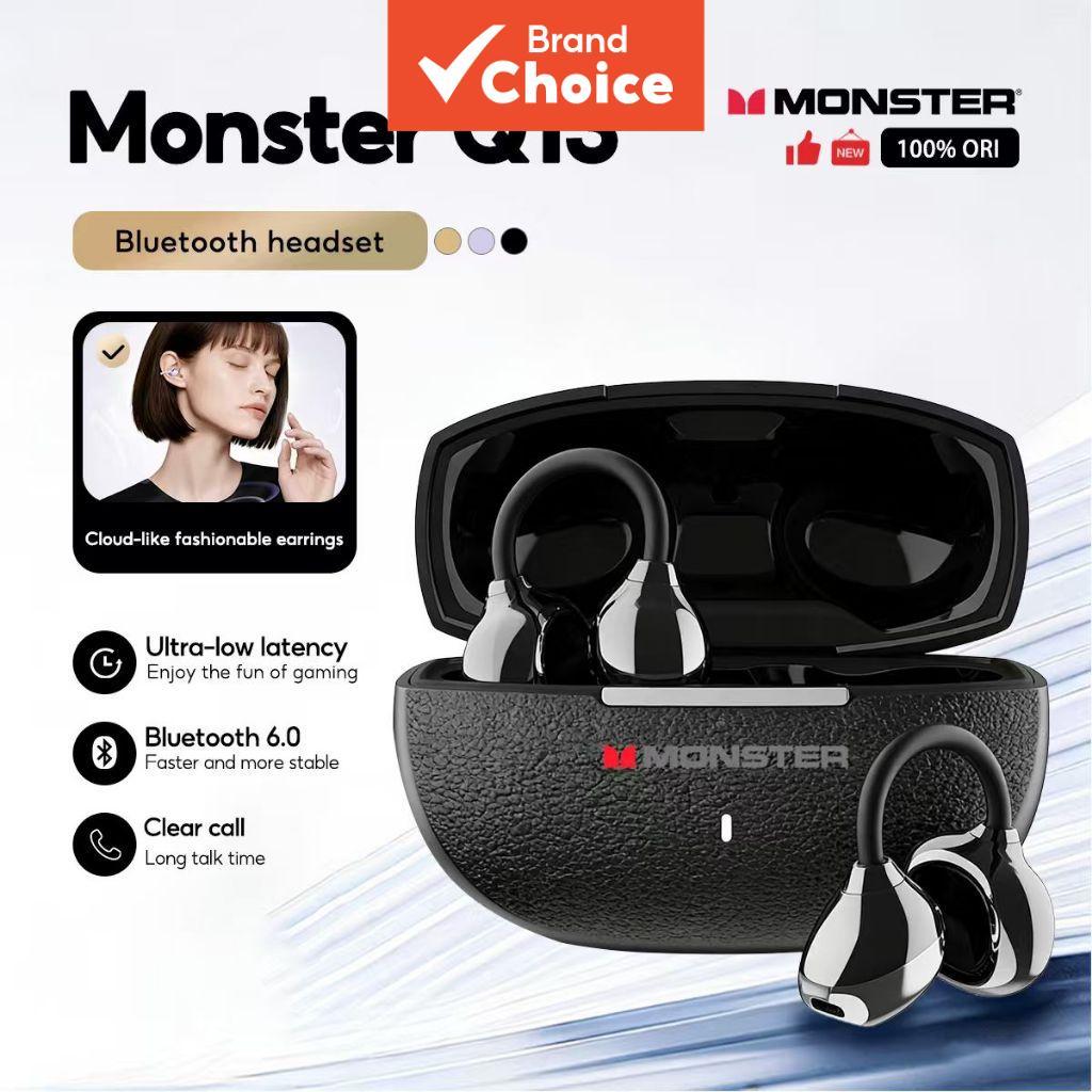 Monster Q13 Fones De Ouvido Baixo Clipe De Alta Qualidade Para Jogos Bluetooth Com Cancelamento De Ruído Microfone Sem F
