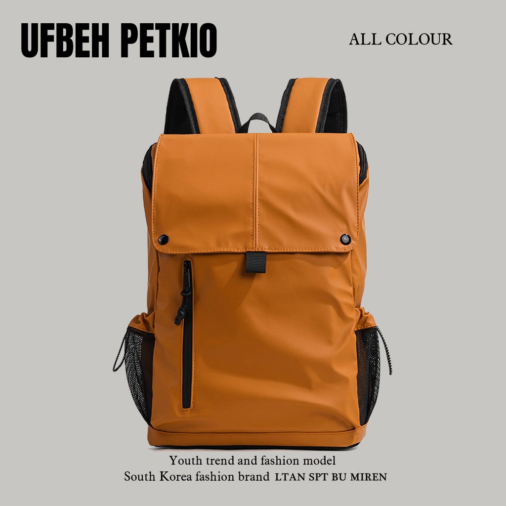 UFBEH PETKIO mochila de grande capacidade, bolsa de montanhismo para viagem de curta distância, estilo unissex, mochila
