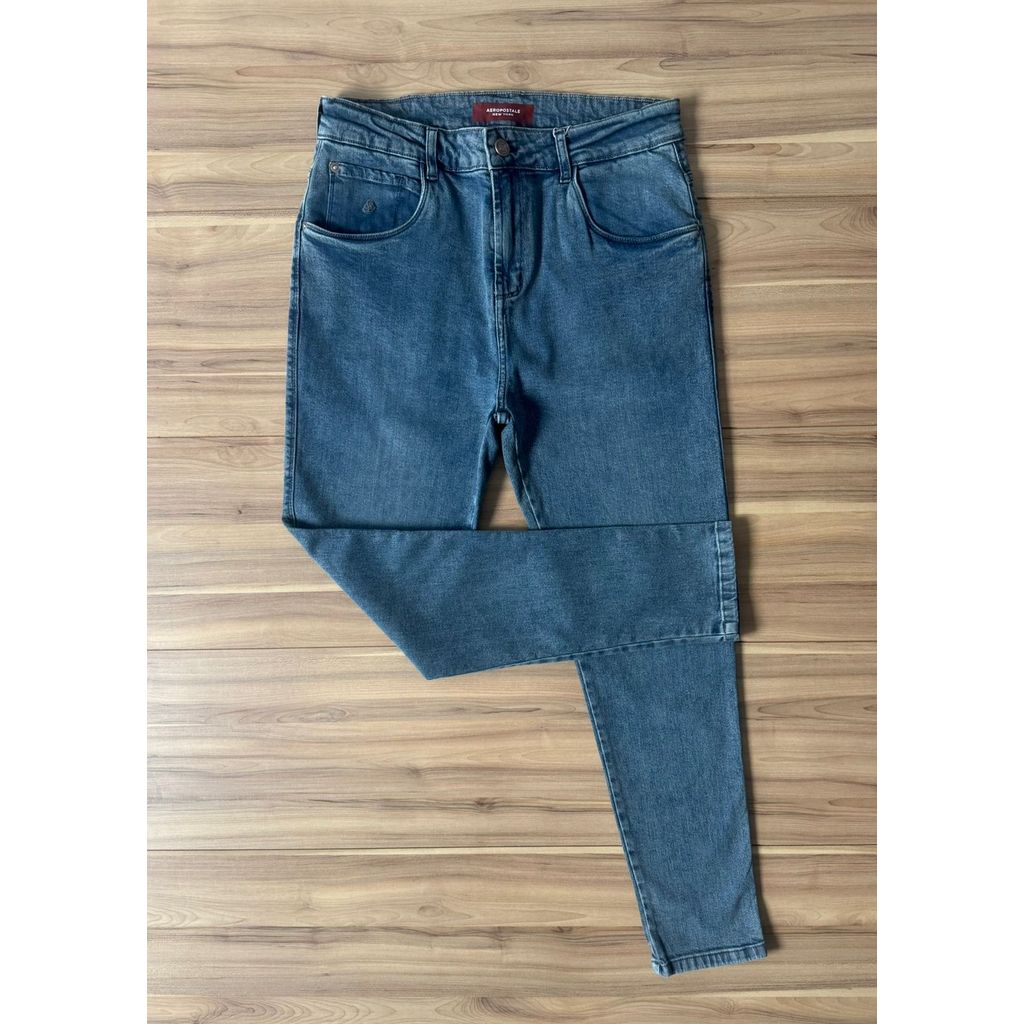 Calça Jeans Slim Aeropostale Adulto Masculina Adulto