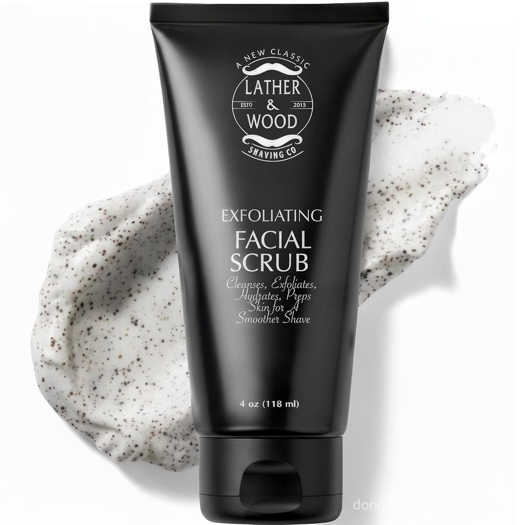 Melhor Sabonete Facial para Homens - Produto Esfoliante Facial Masculino Lather & Wood - Sabonete Facial Luxuoso e Esfol
