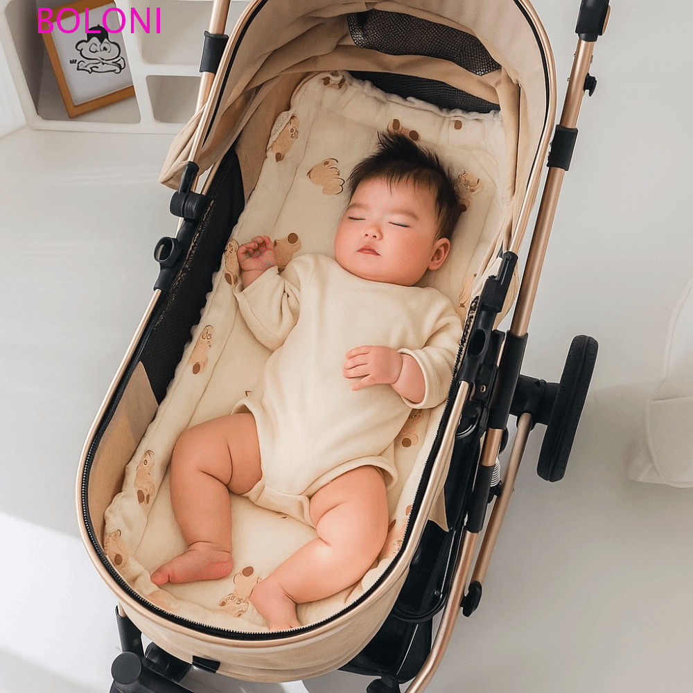 Almofada Para Carrinho De Bebê BOLONI , Tapete De Assento Confortável E Respirável , De Carro Macio Cadeira De Jantar ,