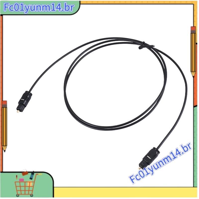 3 Pés 1.1 M Medidor De Fibra Óptica Digital Áudio Toslink SPDIF DVD Cabo Plugue De Chumbo
