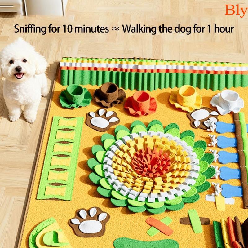 Bly Pet Dog Snuffle Mats Gatos Cão Treinamento Cobertor Nariz Brinquedo De Trabalho Alimentação Lenta