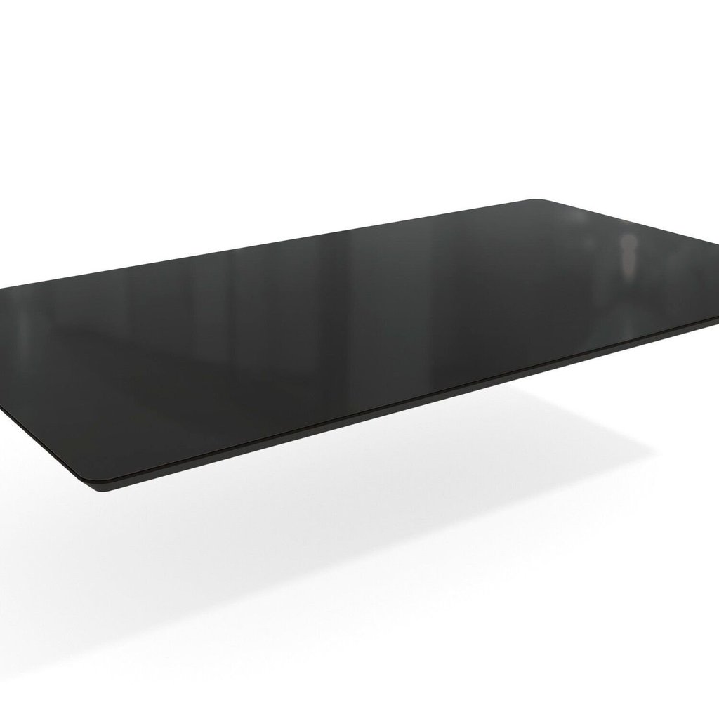 Tampo de Vidro/MDF para Mesa de Jantar até 6 Lugares 160x90cm Preto Preto